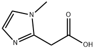 2-(1-甲基-1H-咪唑-2-基)乙酸, 118054-54-9, 结构式