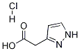 1H-Pyrazole-3-acetic acid, hydrochloride Structure
