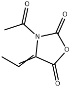 2,5-Oxazolidinedione, 3-acetyl-4-ethylidene- (9CI) 化学構造式