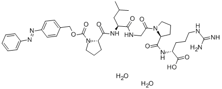 胶原酶染色质底物(氮杂环化合物), 118081-33-7, 结构式