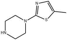 5-甲基-2-(哌嗪-1-基)噻唑,118113-05-6,结构式