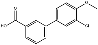 3-CHLORO-4-METHOXYBIPHENYL-3-CARBOXYLIC ACID, 1181237-76-2, 结构式