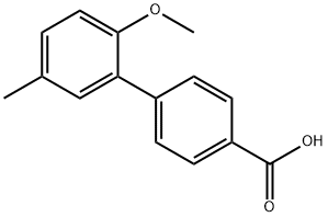 4-(2-Methoxy-5-methylphenyl)benzoic acid Structure