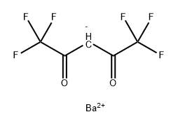 バリウムヘキサフルオロアセチルアセトナート 化学構造式