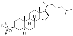 3-TRIFLUOROMETHYL-5A-CHOLESTAN-3-OL Struktur