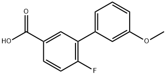 4-Fluoro-3-(3-methoxyphenyl)benzoic acid Struktur
