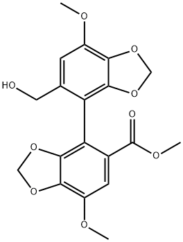 Methyl 5'-(hydroxymethyl)-7,7'-dimethoxy-[4,4'-bibenzo[d][1,3]dioxole]-5-carboxylate Structure