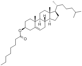 n-オクタン酸コレステロール 化学構造式