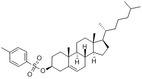3β-(トシルオキシ)コレスタ-5-エン 化学構造式