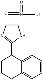 4,5-二氢-2-(1,2,3,4-四氢-1-萘基)-1H-咪唑单硝酸盐, 118201-38-0, 结构式