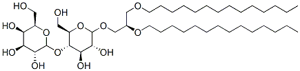 3-O-(4-O-galactopyranosyl-glucopyranosyl)-1,2-di-O-tetradecyl-sn-glyceryol Struktur