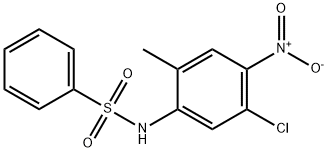 N-(5-CHLORO-2-METHYL-4-NITROPHENYL)-BENZENESULFONAMIDE Structure