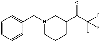 1-(1-Benzylpiperidin-3-yl)-2,2,2-trifluoro-ethanone Structure