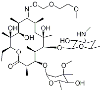 去甲基罗红霉素 结构式