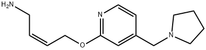4-[4-(N-哌啶甲基)吡啶-2-氧]顺-2-丁烯-1-胺,118288-25-8,结构式
