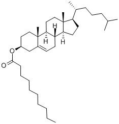 n-カプリン酸 コレステロール 化学構造式