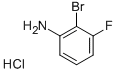 2-BROMO-3-FLUORO-PHENYLAMINE HYDROCHLORIDE 化学構造式
