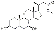 (3α,5β,7β)-3,7-Dihydroxy-24-norcholan-23-oic Acid Methyl Ester Structure