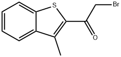 2-ブロモ-1-(5-クロロ-3-メチルベンゾ[b]チオフェン-2-イル)エタン-1-オン 化学構造式