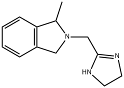 2-[2H-(1-甲基-1,3-二氢异吲哚)甲基]-4,5-二氢咪唑马来酸盐, 118343-19-4, 结构式