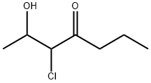 4-Heptanone,  3-chloro-2-hydroxy- Structure