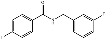 4-氟-N-(3-氟苄基)苯甲酰胺, 1183480-50-3, 结构式