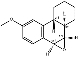(4abeta,9alpha,10alpha)-6-Methoxy-9,10-epoxy-trans-1,2,3,4,4a,9,10,10a -octahydrophenanthrene 结构式