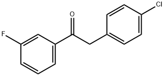 2-(4-氯苯基)-1-(3-氟苯基)乙酮, 1183554-70-2, 结构式