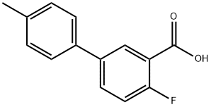 2-Fluoro-5-(4-methylphenyl)benzoic acid Structure