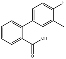 2-(4-Fluoro-3-methylphenyl)benzoic acid Structure