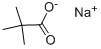 sodium pivalate Structure