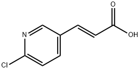 2-PROPENOIC ACID, 3-(6-CHLORO-3-PYRIDINYL)-, (E)- Struktur