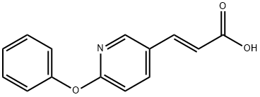3-(6-PHENOXY-3-PYRIDYL)ACRYLIC ACID 结构式