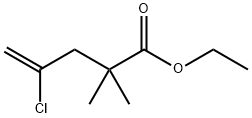 4-Pentenoic acid, 4-chloro-2,2-dimethyl- ethyl ester Structure