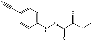 METHYL 2-CHLORO-4-CYANOHYDRAZONYL ACETATE Structure
