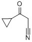 3-シクロプロピル-3-オキソプロピオニトリル 化学構造式