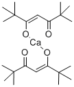 二(2,2,6,6-四甲基-3,5-庚二酮酸根)钙 结构式