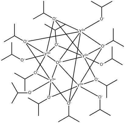 イットリウムイソプロポキシドオキシド 化学構造式