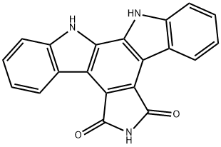 12,13-ジヒドロ-5H-インドロ[2,3-A]ピロロ[3,4-C]カルバゾール-5,7(6H)-ジオン 化学構造式
