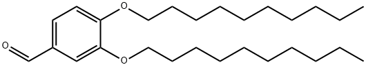 3′,4′-(ジデシルオキシ)ベンズアルデヒド 化学構造式