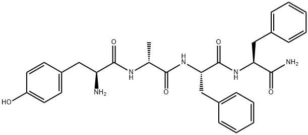 1,3-ビス(4-アミジノフェノキシ)-2,2-ビス[(4-アミジノフェノキシ)メチル]プロパン 化学構造式