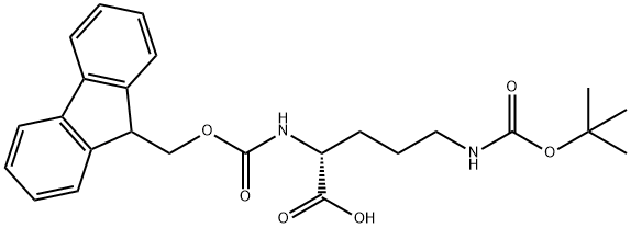 FMOC-D-ORN(BOC)-OH Struktur