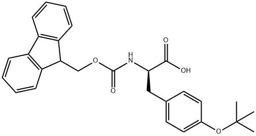 Fmoc-O-叔丁基-D-酪氨酸, 118488-18-9, 结构式