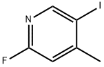 2-氟-5-碘-4-甲基吡啶 结构式