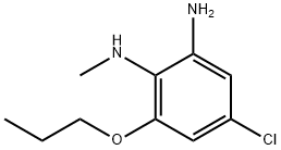 4-クロロ-N1-メチル-6-プロポキシベンゼン-1,2-ジアミン 化学構造式