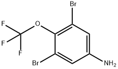 3,5-dibromo-4-(trifluoromethoxy)aniline Struktur