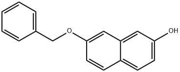 7-(ベンジルオキシ)-2-ナフトール 化学構造式
