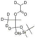 1-[(tert-Butyldimethylsilyl)oxy]-2-methyl-2-acetoxypropanol-D6 Structure
