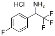 2,2,2-三氟-1-(4-氟苯基)乙基氨盐酸盐, 1184980-60-6, 结构式