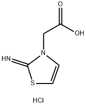 2-(2-亚氨基噻唑-3(2H)-基)乙酸二盐酸盐, 1184980-74-2, 结构式